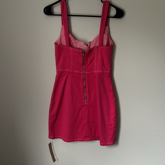 Reformation Hot Pink Bustier Mini Dress, 0 - Picture 2 of 4